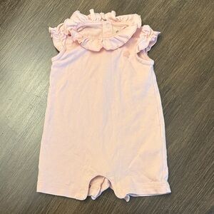 Babycottons Soft Pink Ruffled Romper